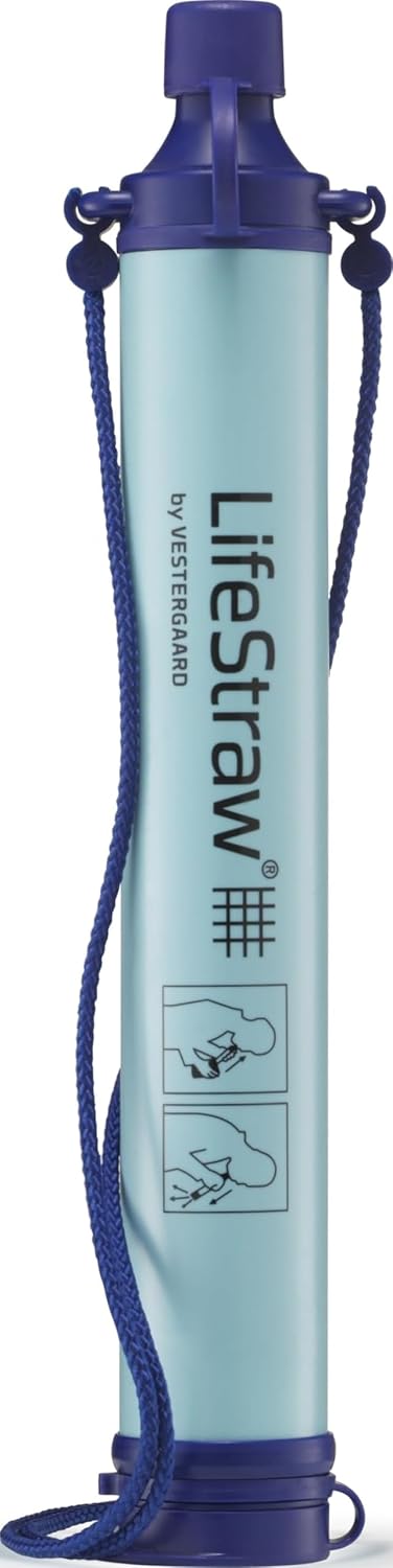 LifeStraw Personal Water Filter — Removes 99.9999% Bacteria, 99.9% Parasites, Hiking and Emergency
