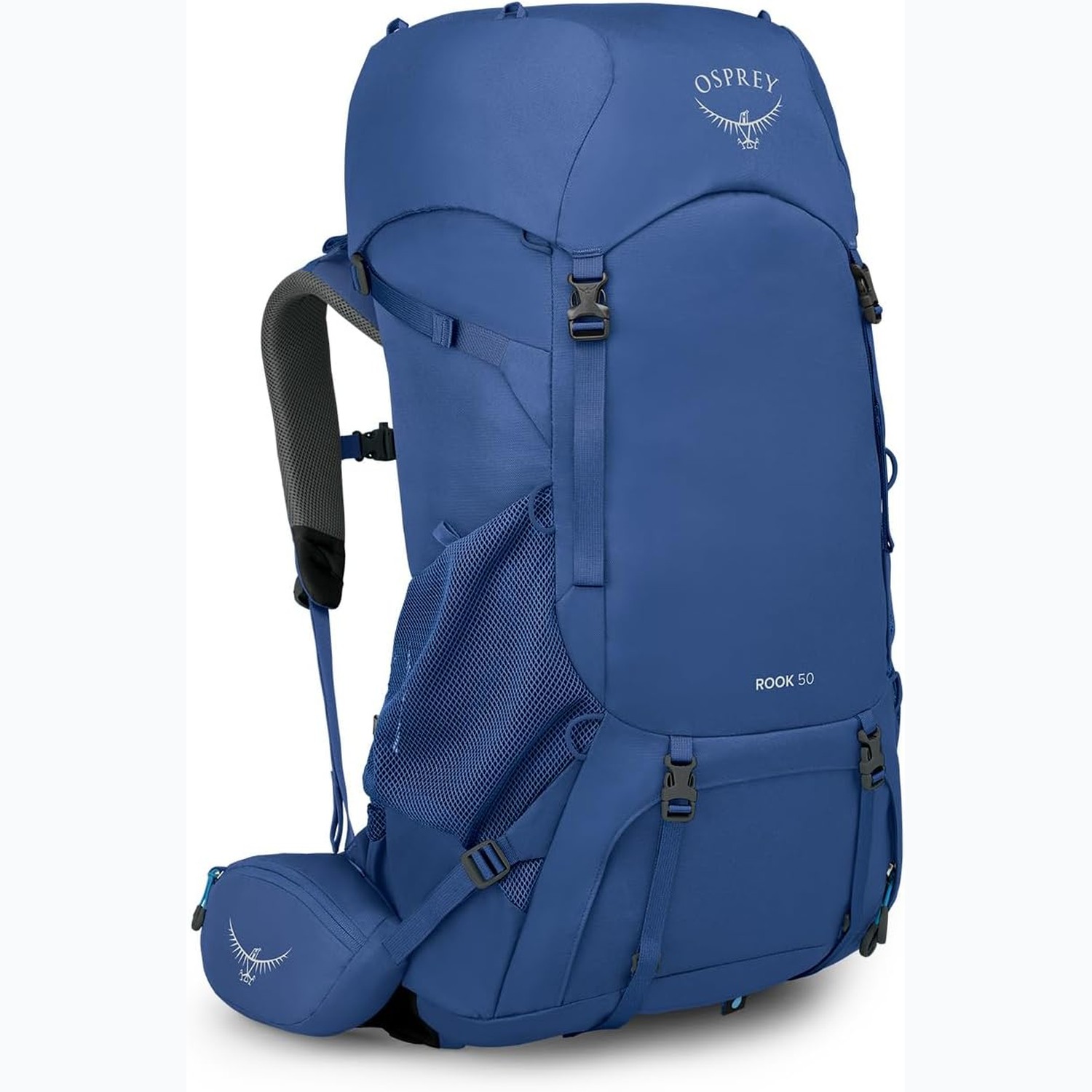 Osprey Rook 50L Men's Backpacking Backpack, Astrology Blue/Blue Flame